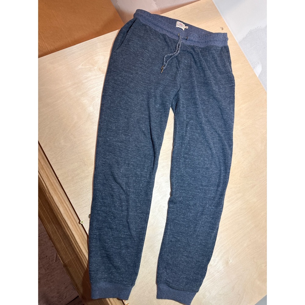 Faherty Brand Mens Heather Navy Blue Lounge Pajama Jogger Pants Size M